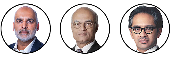 Ziad Haider, Shivshankar Menon, and Marty Natalegawa